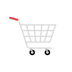 Cart icon flat style