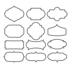 Set of frames border design