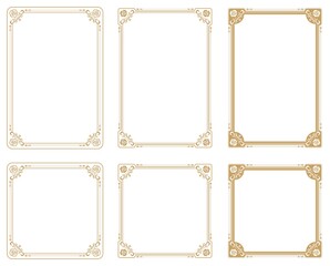 Decorative frame with rose theme.A frame that gave a change in size to the same design.Good frame for a4 size paper.Certificate frame.