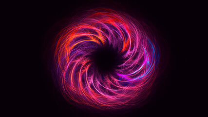 3D rendering abstract round light background