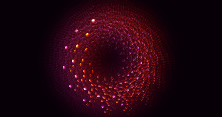 3D rendering abstract multicolor fractal light background
