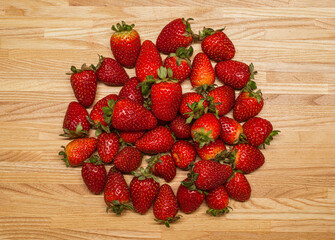 still life with fresh strawberry