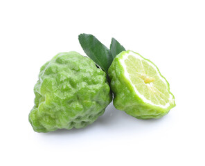 Bergamot fruit isolated on white background