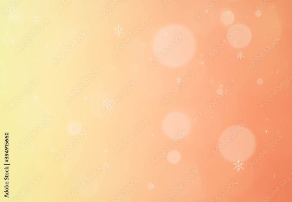 Wall mural golden background with soft bokeh lights.