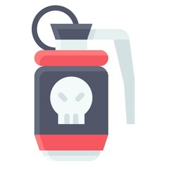 Grenade icon, Protest related vector