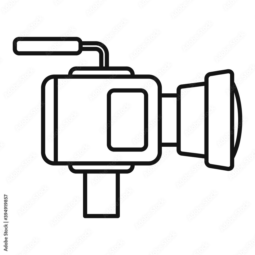 Aufkleber professional camera icon. outline professional camera vector icon for web design isolated on white b