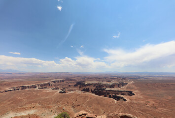 Grand View Point Overlook in Canyonlands National Park. Utah. USA
