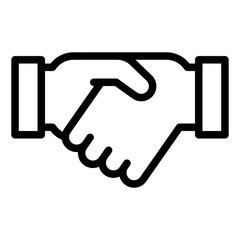 Handshake icon, Protest related vector