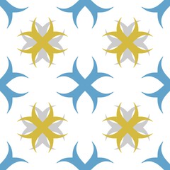 Seamless geometric ornamental pattern. Abstract pastel colored background