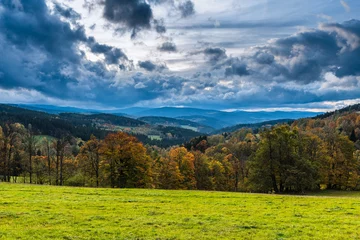 Foto op Aluminium Beautiful landscape of the Czech Republic area of the Sumava National Park. © vaclav