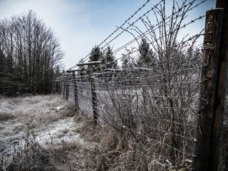 remnants of theiron curtain at the Havran hill