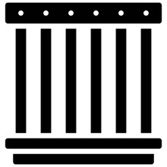 Cage icon, Protest related vector