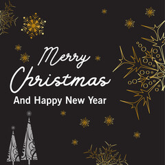 Fototapeta na wymiar Vector illustration of happy new year . Marry christmas posters set. Posters with place for text. Marry christmas background for flayers and brochure