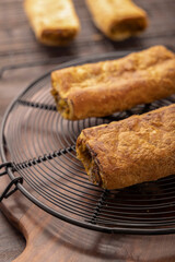 Potato puff patties, popular snack in India