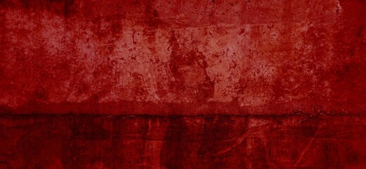 Dreckige rote Steinmauer mit Riss als Hintergrund