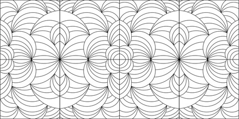 Saemless wave pattern art background