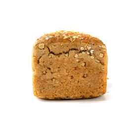 Homemade Traditional Bread Isolated on White Background