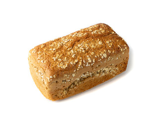 Homemade Traditional Bread Isolated on White Background