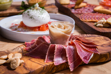 Iberico ham.