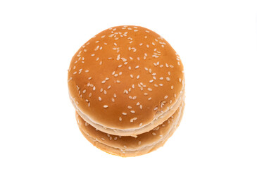 burger bun isolated