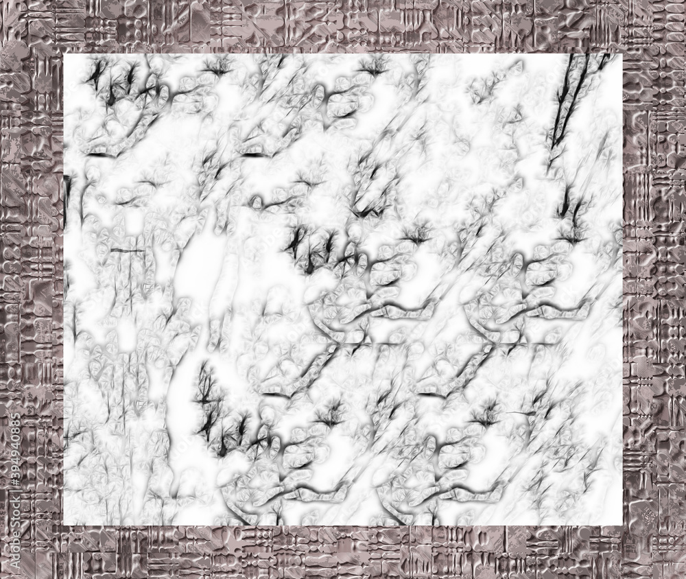 Poster abstract background placed in a frame