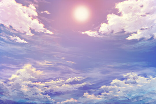 Anime cloud sky hi-res stock photography and images - Alamy