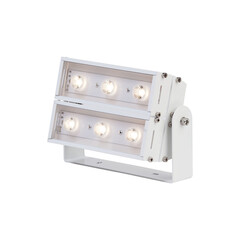 LED energysaving bar floodlight on tilting mount isolated on white background