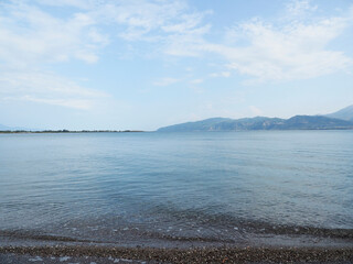 Greece Nafpaktos Psani Beach landscape