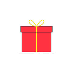 Christmas Gift - New Year Present - Vector Stock Illustration