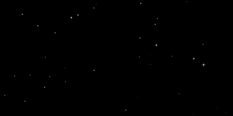Glowing Stars Stock Image In Black Background