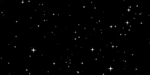Glowing Stars Stock Image In Black Background