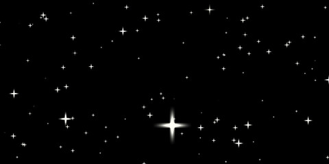 Glowing Stars Stock Image In Black Background