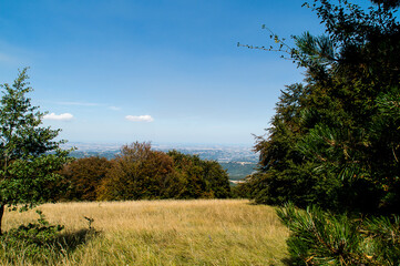 Vista dal sentiero 109AG da Poggio San Romualdo a Castelletta nelle Marche