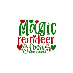 Naklejka premium Magic Reindeer Food