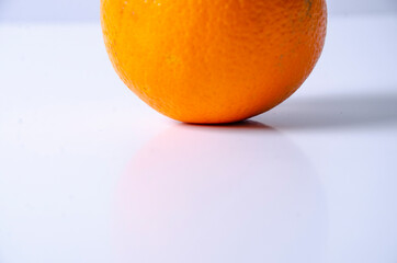 fresh, not sliced, one orange