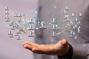 hierarchy connection team group digital