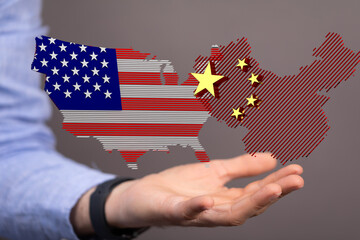 usa and china trade  partner maps