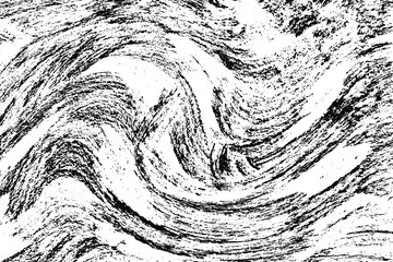 Grunge texture of a rough surface with a wave-like arrangement of particles with noise, grit and dirt. Vector illustration. Overlay template.