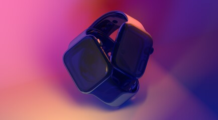 smartwatch wearable mobile watch digital 3d