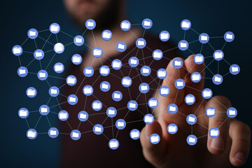 data network 3d digital info