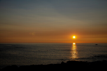 Obraz premium Bretagne coucher de soleil