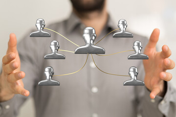 team hierarchy connection group digital