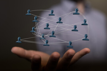 organization chart team concept networking