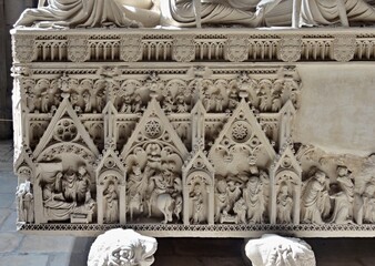 Inside views of the monastery in Alcobaca, Centro - Portugal