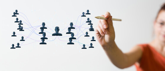 team hierarchy connection group digital