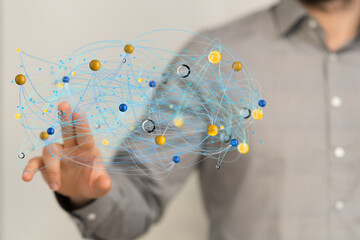 business conference team work connection digital concept