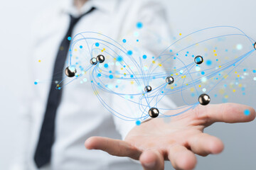 conference team work connection digital concept