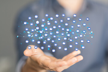 data network 3d digital info