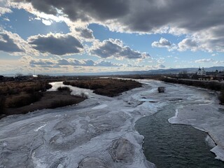 river in the mountains
