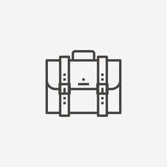 Briefcase icon isolated on background. Portfolio symbol modern, simple, vector, icon for website design, mobile app, ui. Vector Illustration